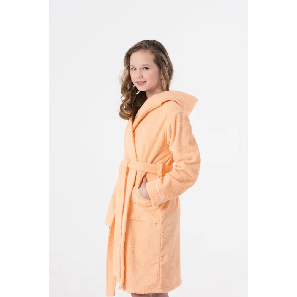 Фото 4 Банный халат Everliness 401-140-П размер 10 лет цвет бежевый Фото 4 Банный халат Everliness 401-140-П размер 10 лет цвет бежевый