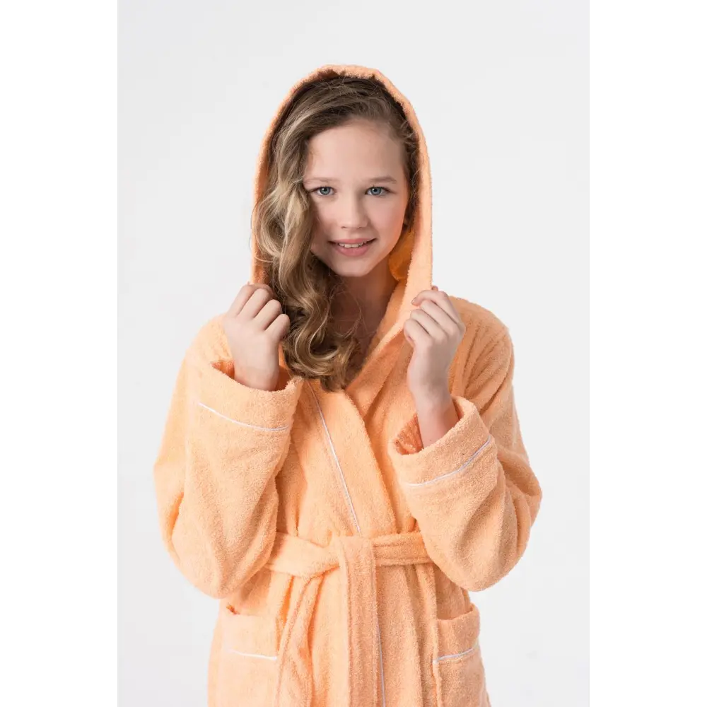 Фото 2 Банный халат Everliness 401-140-П размер 10 лет цвет бежевый Фото 2 Банный халат Everliness 401-140-П размер 10 лет цвет бежевый