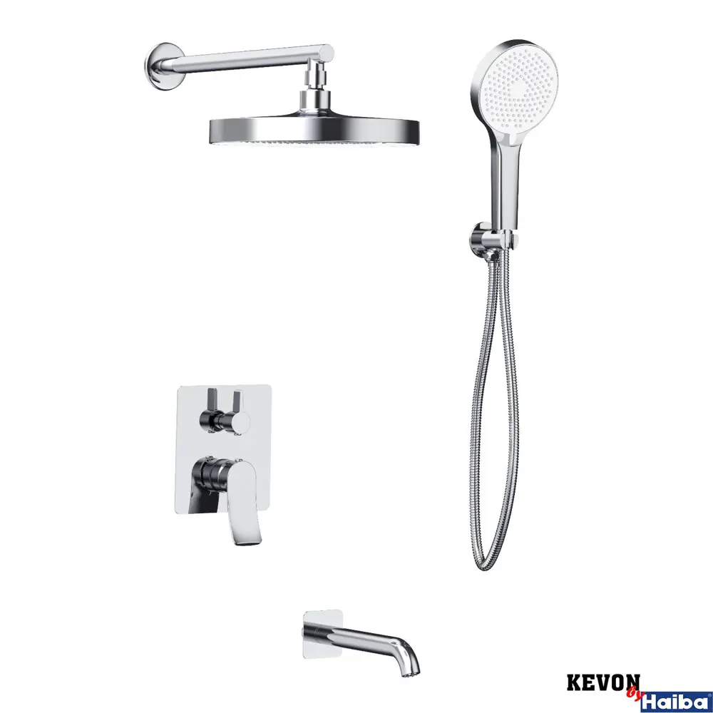 Фото Душевая система встраиваемая KEVON KV89615 цвет хром Фото Душевая система встраиваемая KEVON KV89615 цвет хром