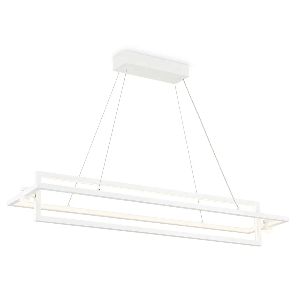 Фото Люстра подвесная светодиодная Ambrella Light Comfort Ambr_fl5735 28 м² теплый белый (желтый) свет цвет белый Фото Люстра подвесная светодиодная Ambrella Light Comfort Ambr_fl5735 28 м² теплый белый (желтый) свет цвет белый