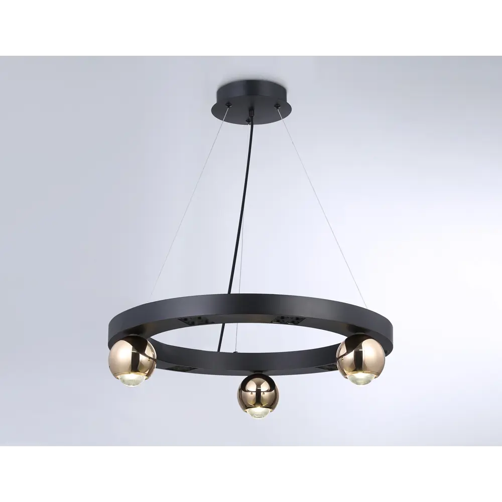 Фото 3 Люстра подвесная светодиодная Ambrella Light Comfort Ambr_fl5961 20 м² нейтральный белый свет цвет черный Фото 3 Люстра подвесная светодиодная Ambrella Light Comfort Ambr_fl5961 20 м² нейтральный белый свет цвет черный