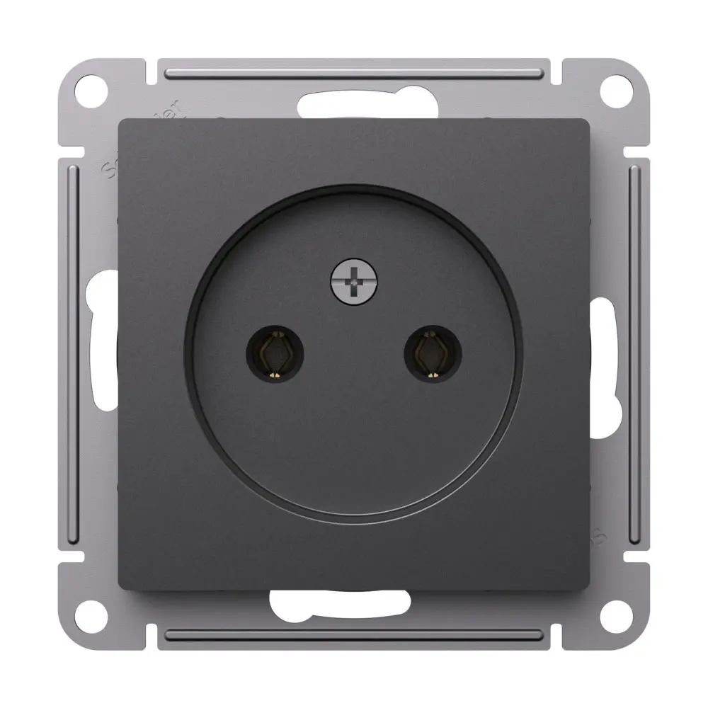 Фото 2 Розетка встраиваемая Systeme electric AtlasDesign ATN001441 цвет базальт Фото 2 Розетка встраиваемая Systeme electric AtlasDesign ATN001441 цвет базальт