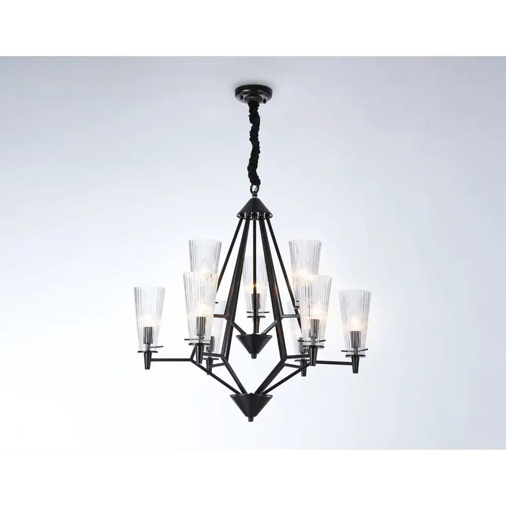 Фото 4 Люстра подвесная Ambrella Light Traditional Ambr_tr3238 9 ламп 14.14 м² цвет прозрачный/черный