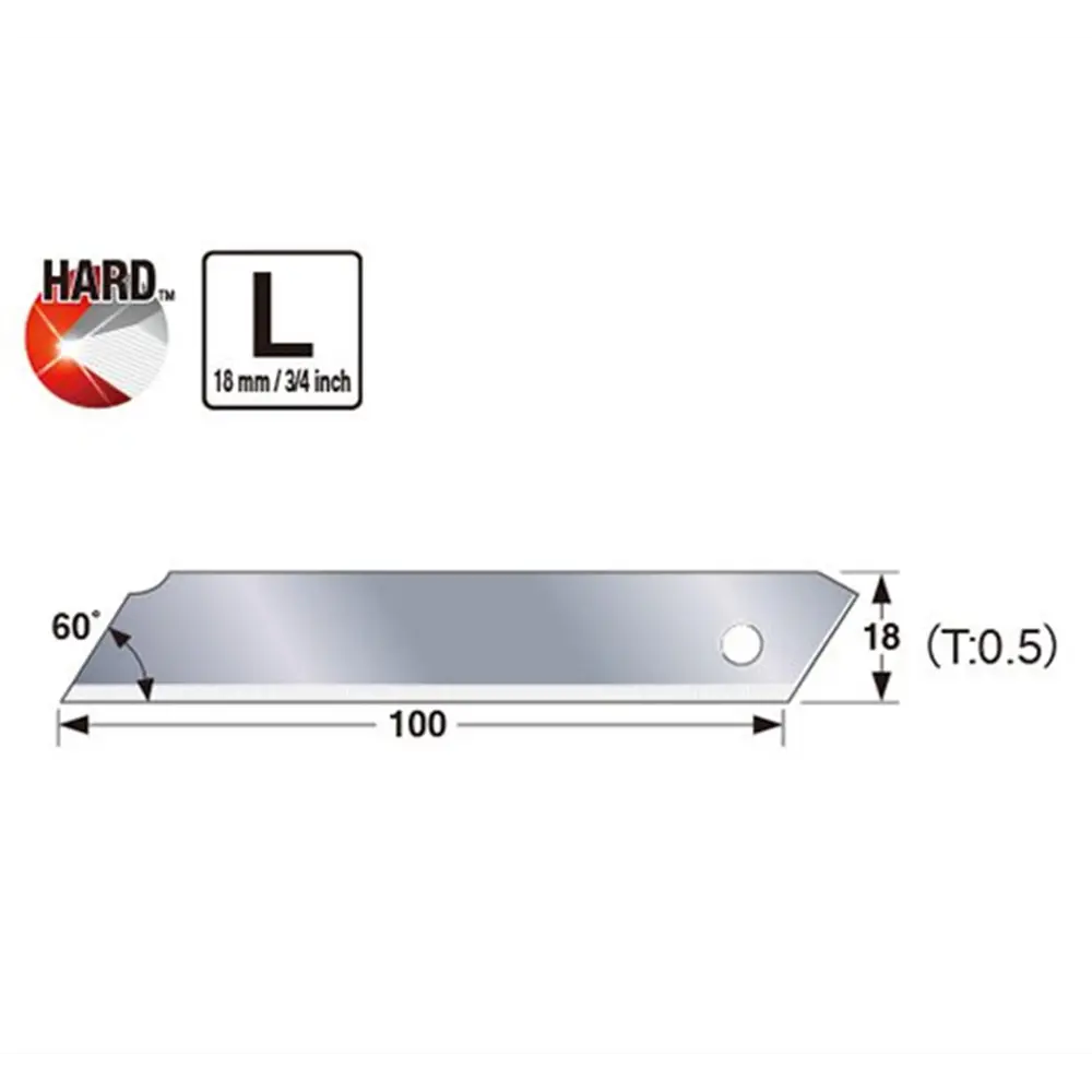 Фото 2 Лезвие сменное для ножа Tajima LCB-50 S 115x18 мм, 10 шт Фото 2 Лезвие сменное для ножа Tajima LCB-50 S 115x18 мм, 10 шт
