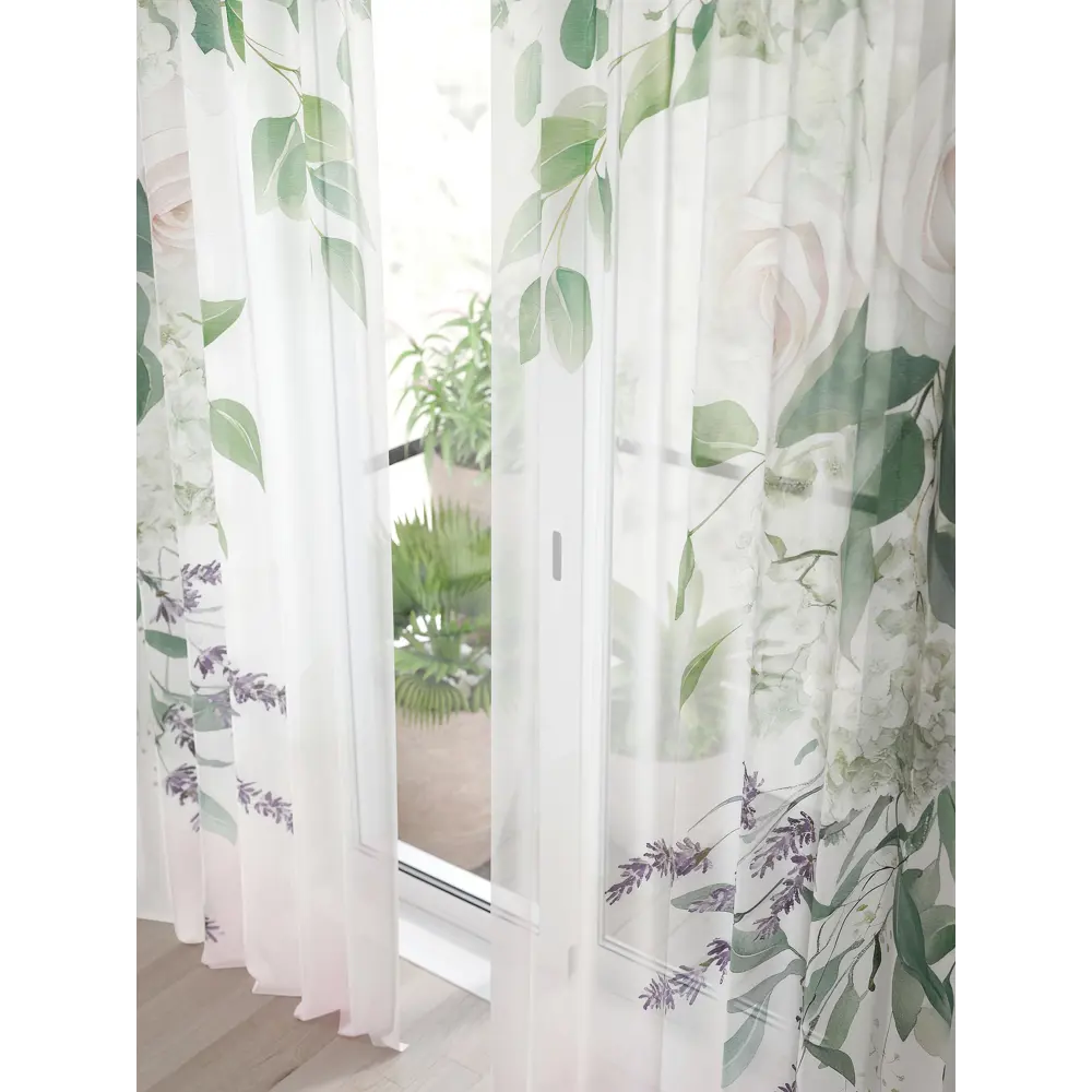 Фото 3 Тюль Comfy Way Алоуна - 162 CW580162-240 150x240 см на шторной ленте цвет бежевый 2 шт