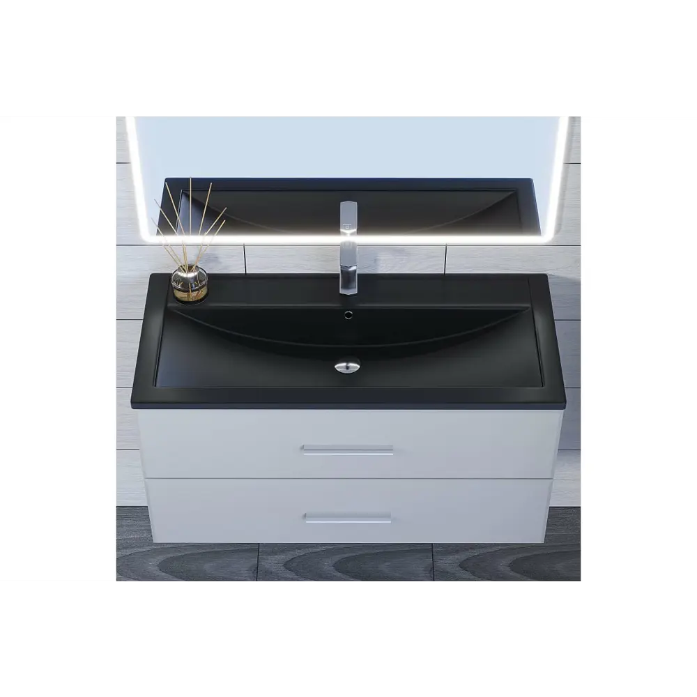 Фото 3 Раковина встраиваемая Uperwood Foster Quartz 291030046 100см Фото 3 Раковина встраиваемая Uperwood Foster Quartz 291030046 100см