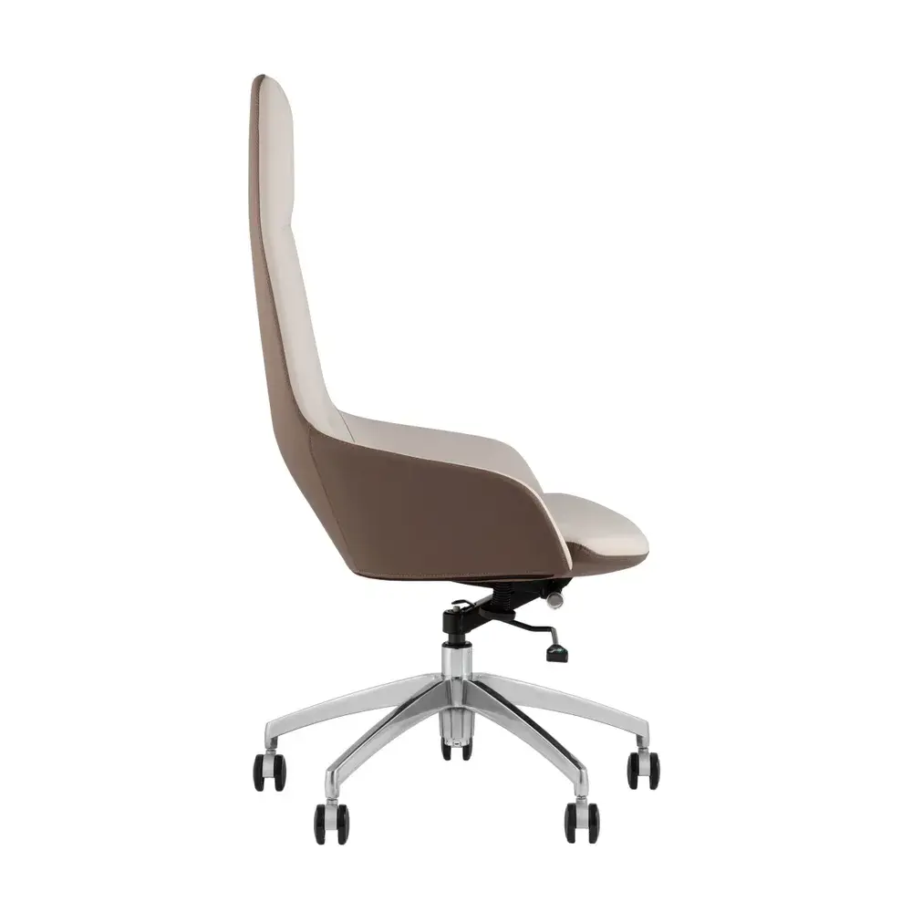 Фото 7 Офисное кресло Stool group Soulo 66x122x63 см эко кожа цвет бежевый, коричневый Фото 7 Офисное кресло Stool group Soulo 66x122x63 см эко кожа цвет бежевый, коричневый