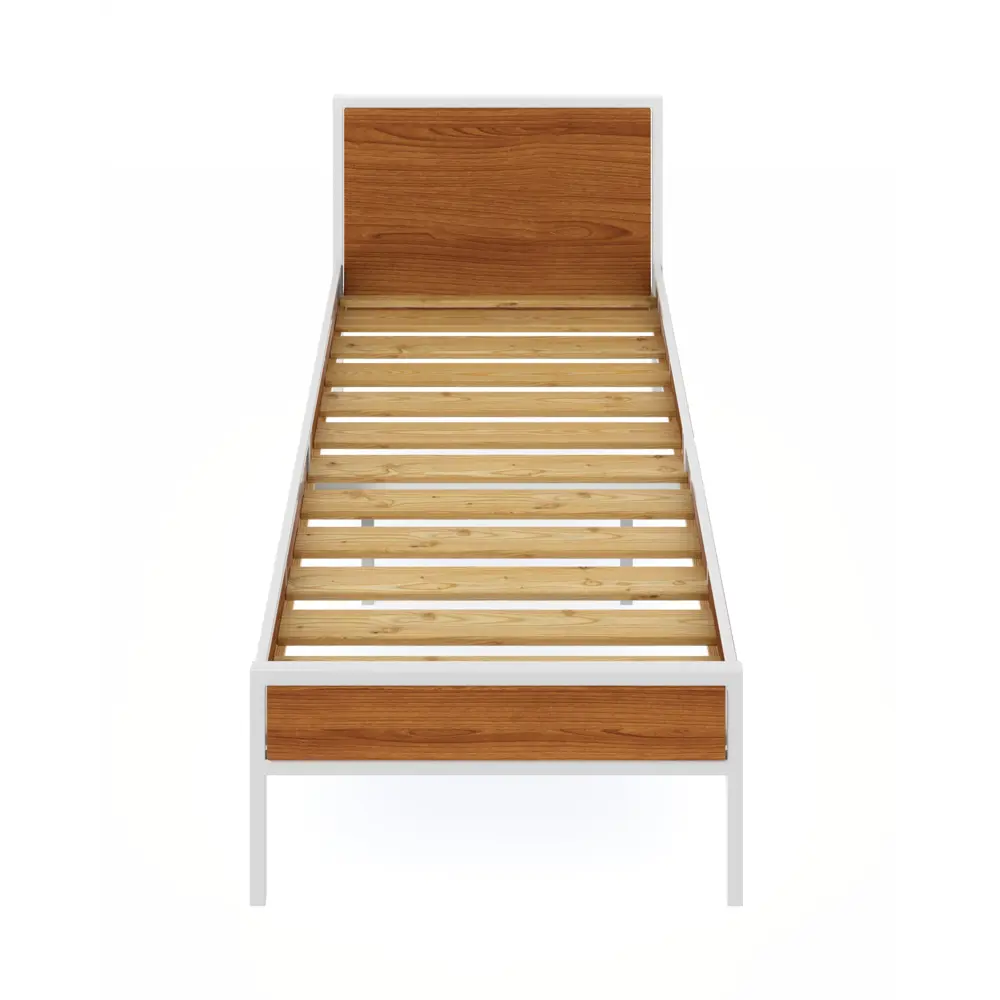 Фото 2 Кровать Solarius kr90loft-olha-white 95 x 90 x 206 см сосна цвет ольха, белый