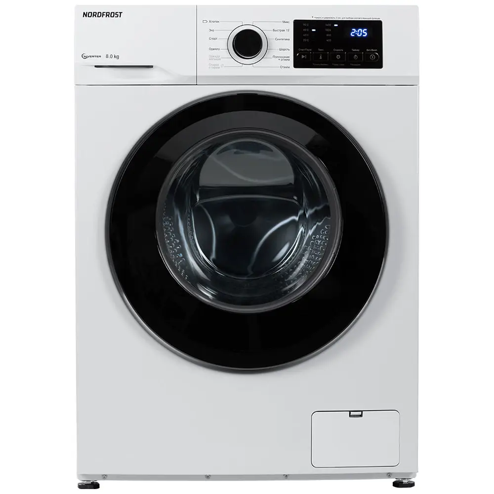 Фото Стиральная машина Nordfrost I-Wsq4 8140 W 59.50x85x51 см 8 кг цвет белый Фото Стиральная машина Nordfrost I-Wsq4 8140 W 59.50x85x51 см 8 кг цвет белый
