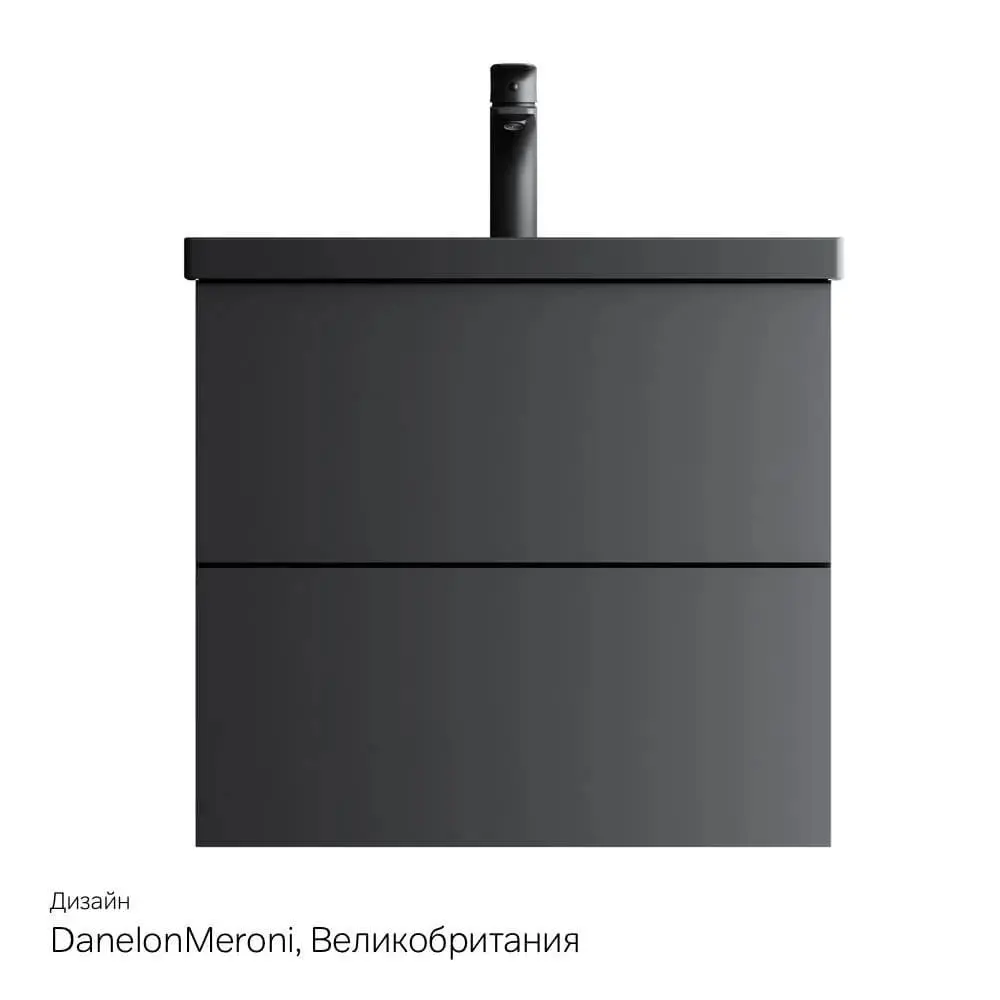 Фото 4 Тумба подвесная с раковиной AM.PM M90-FHX06022BM-F90A02122 со смесителем Gem черный, 60 см, черный матовый Фото 4 Тумба подвесная с раковиной AM.PM M90-FHX06022BM-F90A02122 со смесителем Gem черный, 60 см, черный матовый