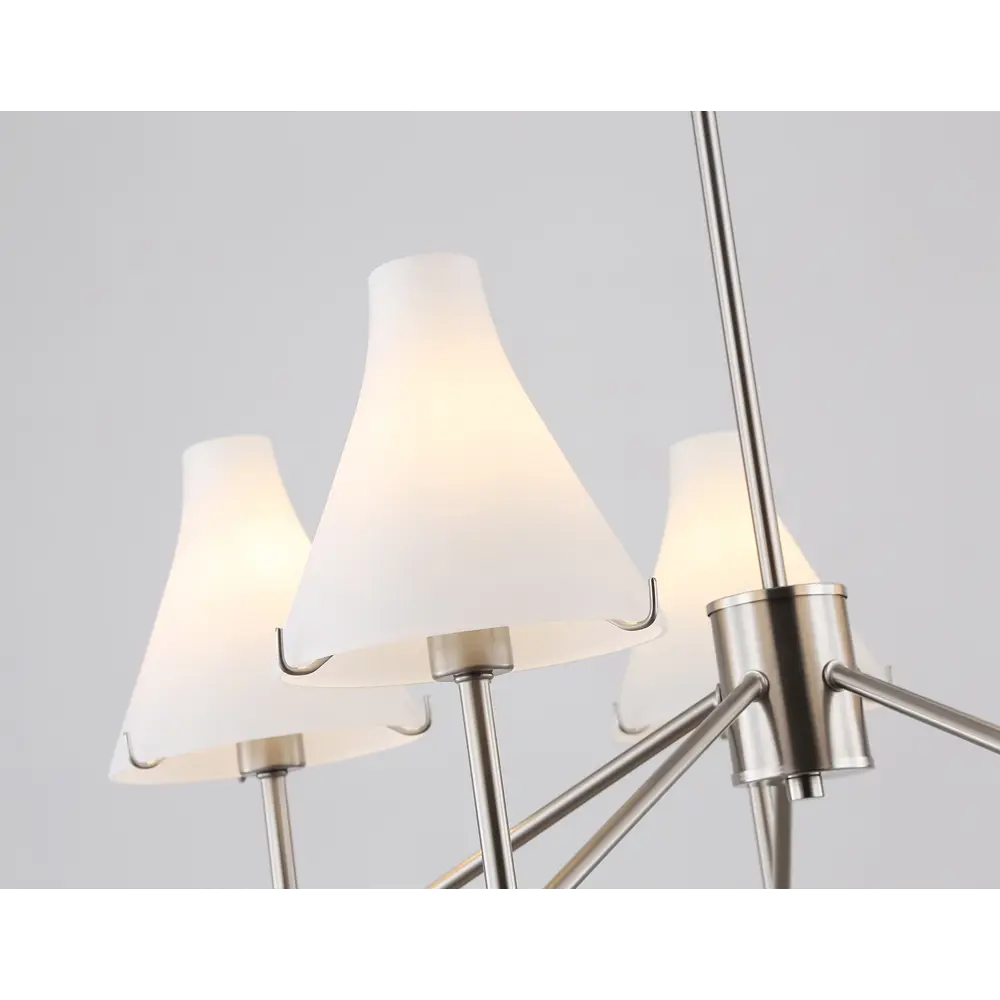Фото 5 Люстра на штанге Ambrella light High light Lh57123 5 ламп 23 м² цвет белый матовый, никель Фото 5 Люстра на штанге Ambrella light High light Lh57123 5 ламп 23 м² цвет белый матовый, никель