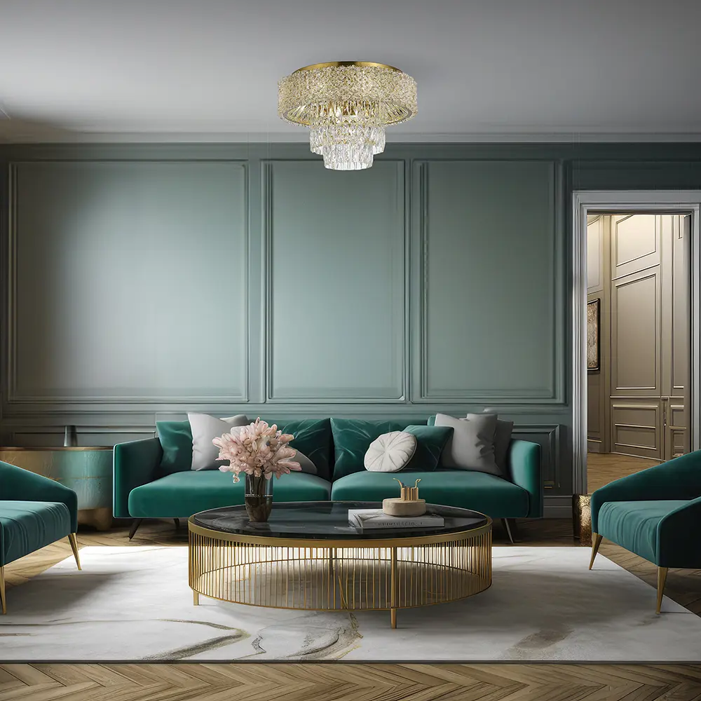 Фото 6 Люстра потолочная St luce Seline Sl1637.302.10 10 ламп 30 м² цвет латунь Фото 6 Люстра потолочная St luce Seline Sl1637.302.10 10 ламп 30 м² цвет латунь