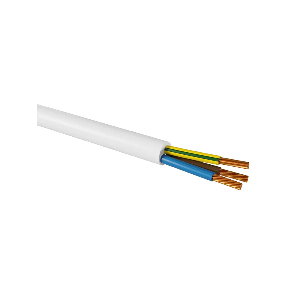 Фото 2 Провод Tdm electric ПРКС 3x2.5(N) 100 м цвет белый Фото 2 Провод Tdm electric ПРКС 3x2.5(N) 100 м цвет белый
