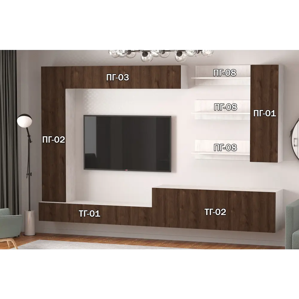 Фото 3 Полка Furnistyle 11832 160x50x42 см ЛДСП цвет светлое дерево, дуб коричневый табак Фото 3 Полка Furnistyle 11832 160x50x42 см ЛДСП цвет светлое дерево, дуб коричневый табак