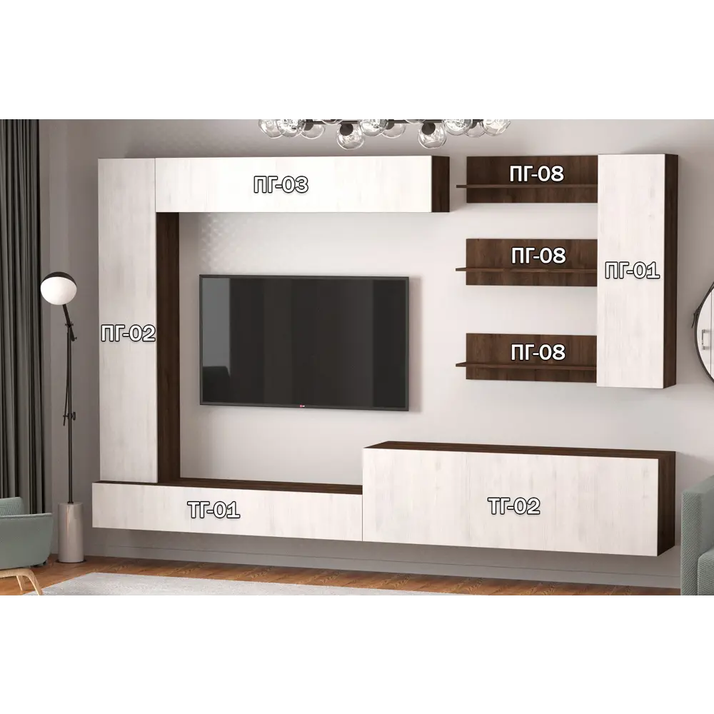 Фото 4 Полка Furnistyle 11824 160x50x42 см ЛДСП цвет светлое дерево, дуб коричневый табак Фото 4 Полка Furnistyle 11824 160x50x42 см ЛДСП цвет светлое дерево, дуб коричневый табак