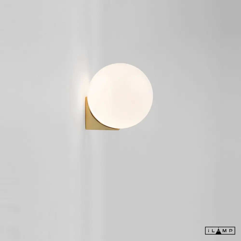 Фото 2 Настенный светильник Ilamp 10560w_1 wh-gl цвет золото Фото 2 Настенный светильник Ilamp 10560w_1 wh-gl цвет золото