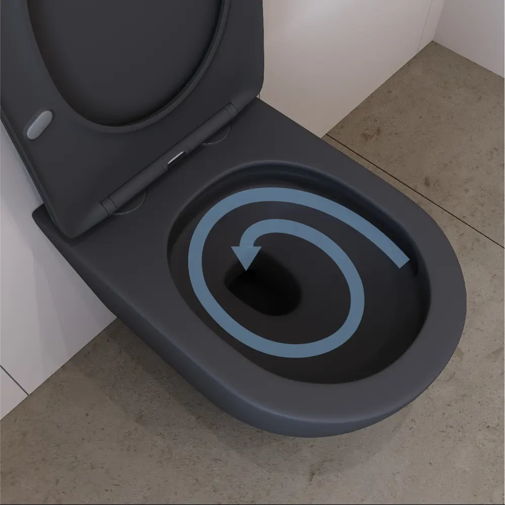 Фото 10 Инсталляция GROHE Rapid SL стандартная с клавишей хром и унитаз подвесной безободковый ADT Long 52x36.5 Vortex микролифт черный матовый овал Фото 10 Инсталляция GROHE Rapid SL стандартная с клавишей хром и унитаз подвесной безободковый ADT Long 52x36.5 Vortex микролифт черный матовый овал