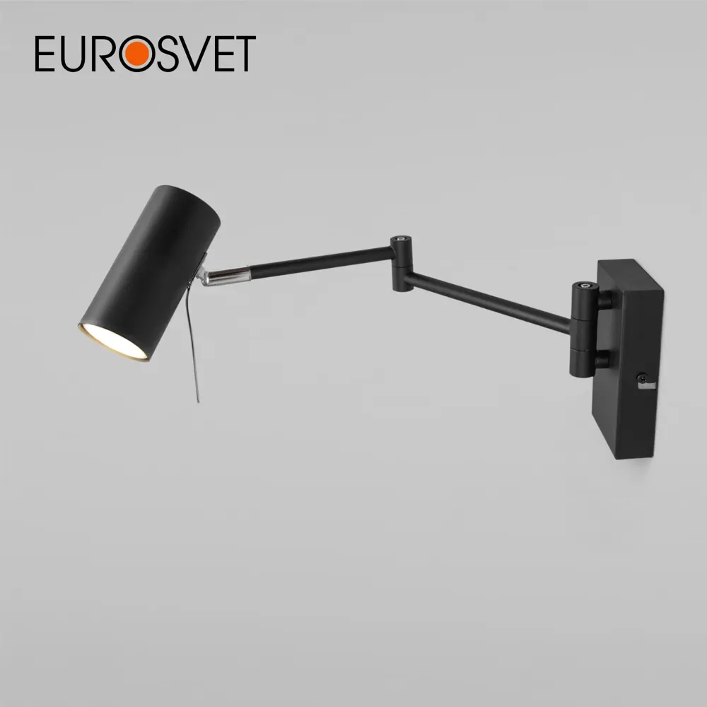 Фото Настенный светильник EUROSVET a060717 цвет черный Фото Настенный светильник EUROSVET a060717 цвет черный