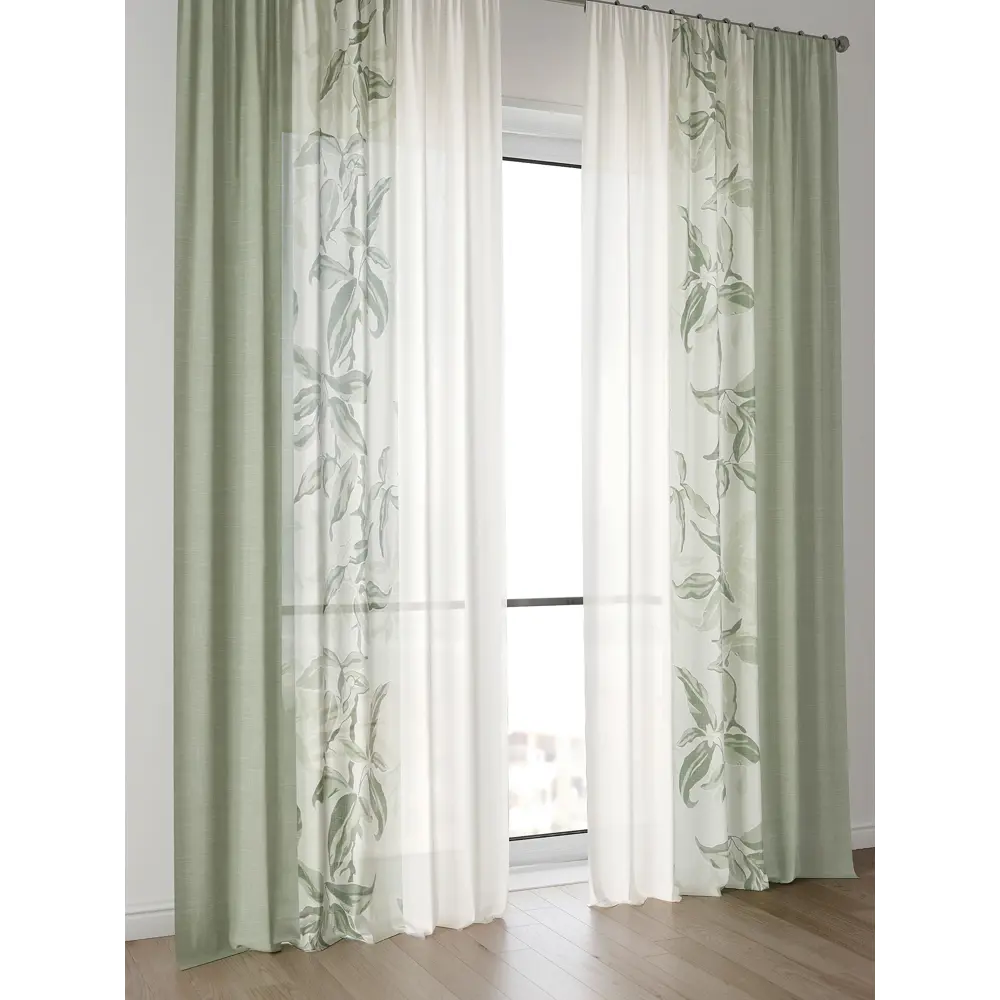 Фото 3 Тюль Comfy Way Алоуна - 61 CW580061-240 150x240 см на шторной ленте цвет бежевый 2 шт Фото 3 Тюль Comfy Way Алоуна - 61 CW580061-240 150x240 см на шторной ленте цвет бежевый 2 шт