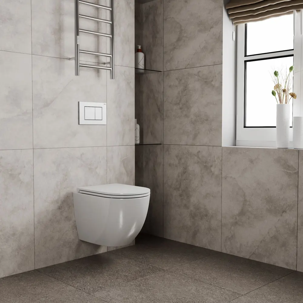 Фото 6 Унитаз подвесной Bauedge Bau Dream BL0001-HQ2 безободковый с сиденьем микролифт Фото 6 Унитаз подвесной Bauedge Bau Dream BL0001-HQ2 безободковый с сиденьем микролифт