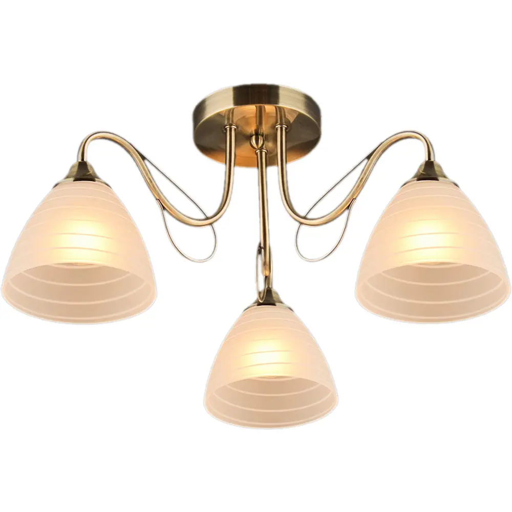 Фото 2 Люстра на штанге Reluce 03078-0.3-03 3 лампы 18 м² цвет коричневый