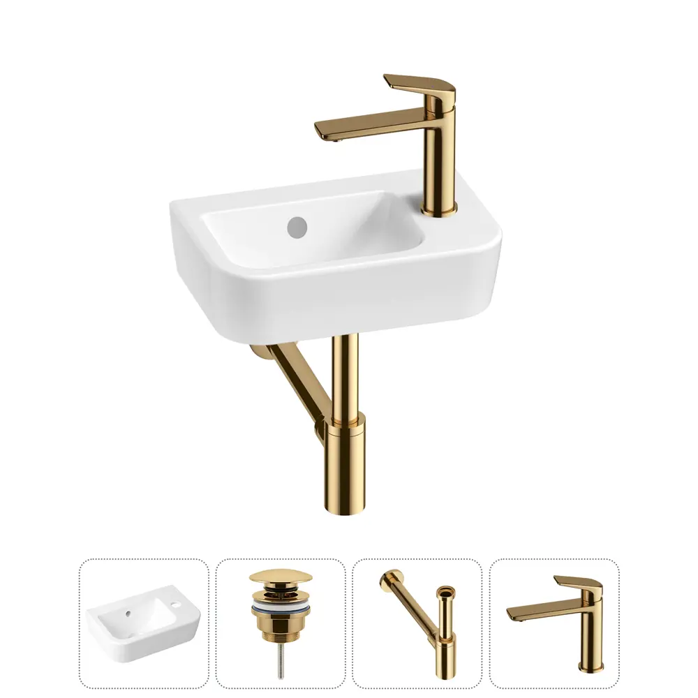 Фото Раковина Lavinia boho one 20217361R 37см цвет раковина 4 в 1: донный клапан, сифон, смеситель Фото Раковина Lavinia boho one 20217361R 37см цвет раковина 4 в 1: донный клапан, сифон, смеситель