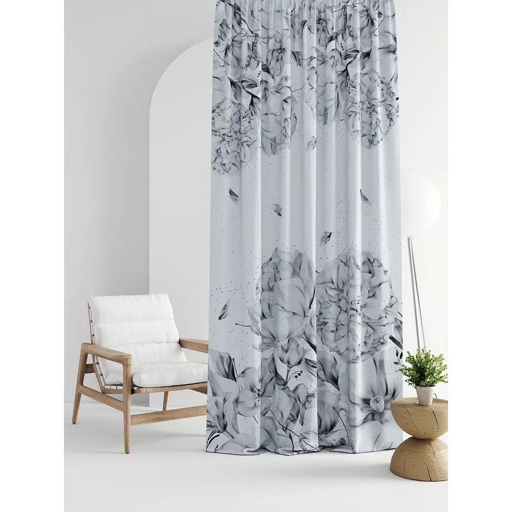 Фото Штора на шторной ленте Comfy Way Линсти - 130 CW592130-270, 270x150 см, цвет серый Фото Штора на шторной ленте Comfy Way Линсти - 130 CW592130-270, 270x150 см, цвет серый