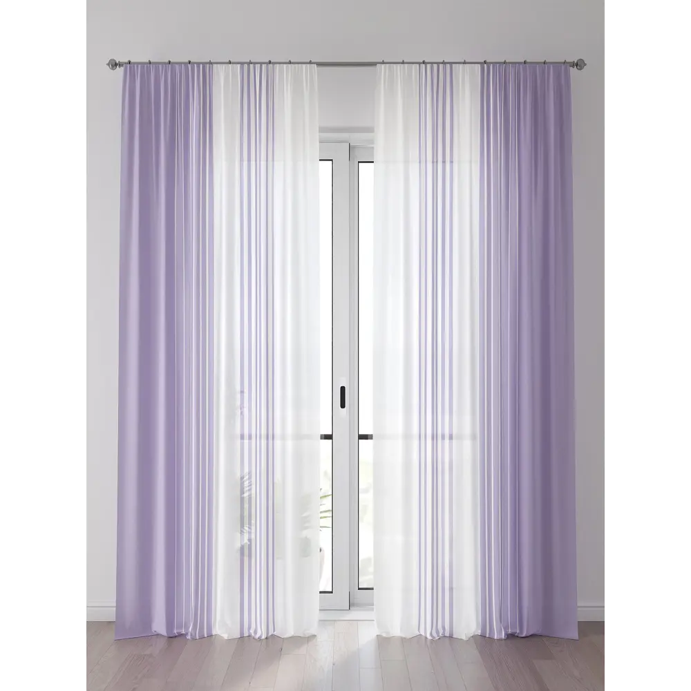 Фото Тюль Comfy Way Алоуна - 83 CW580083-240 150x240 см на шторной ленте цвет белый 2 шт Фото Тюль Comfy Way Алоуна - 83 CW580083-240 150x240 см на шторной ленте цвет белый 2 шт