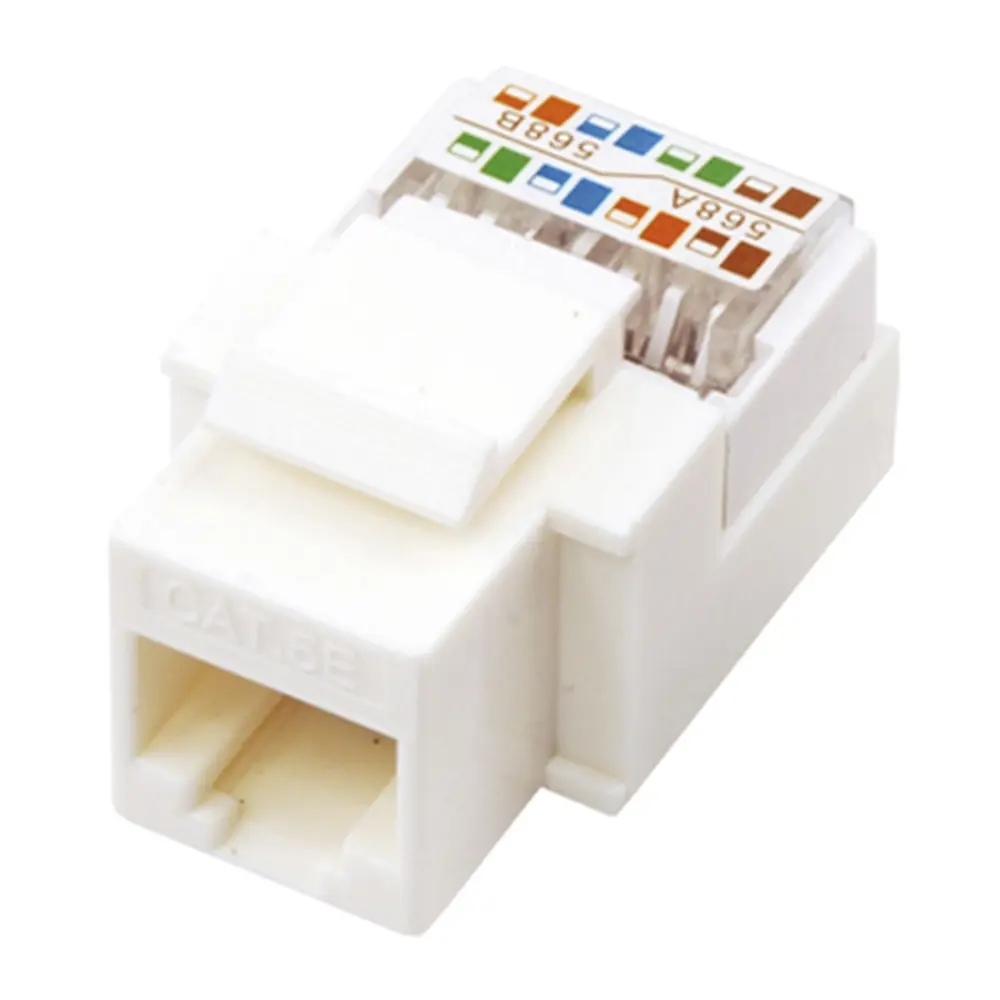 Фото 2 Модуль Keystone Rexant Jack RJ-45 8P8C UTP Cat 5e 180 градусов цвет белый Фото 2 Модуль Keystone Rexant Jack RJ-45 8P8C UTP Cat 5e 180 градусов цвет белый