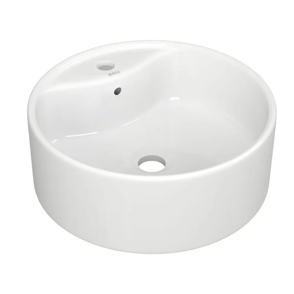Фото 3 Раковина накладная Bauedge BAU Element BH1220 40 см со смесителем цвет белый/черный матовый Фото 3 Раковина накладная Bauedge BAU Element BH1220 40 см со смесителем цвет белый/черный матовый