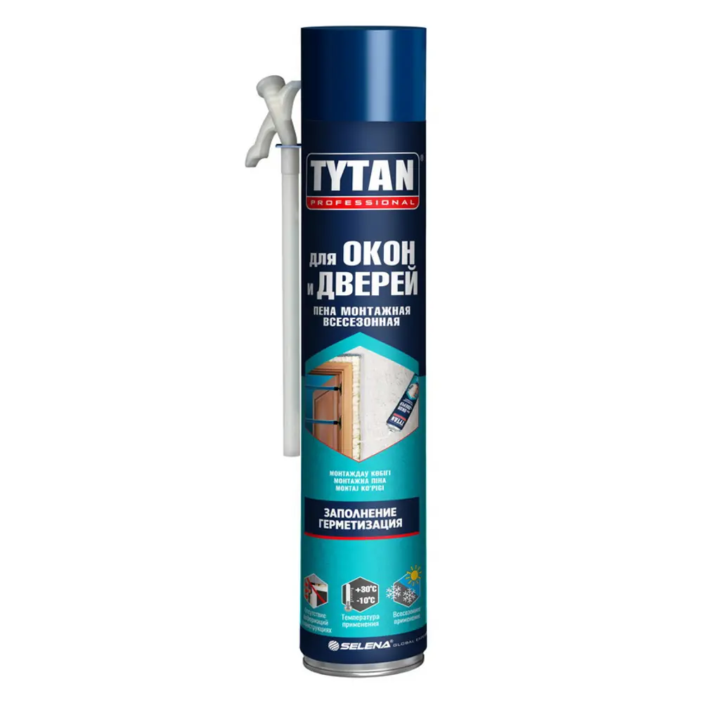 Фото Пена монтажная бытовая Tytan professional 15553 40 теплоизоляция всесезонная 750 мл Фото Пена монтажная бытовая Tytan professional 15553 40 теплоизоляция всесезонная 750 мл