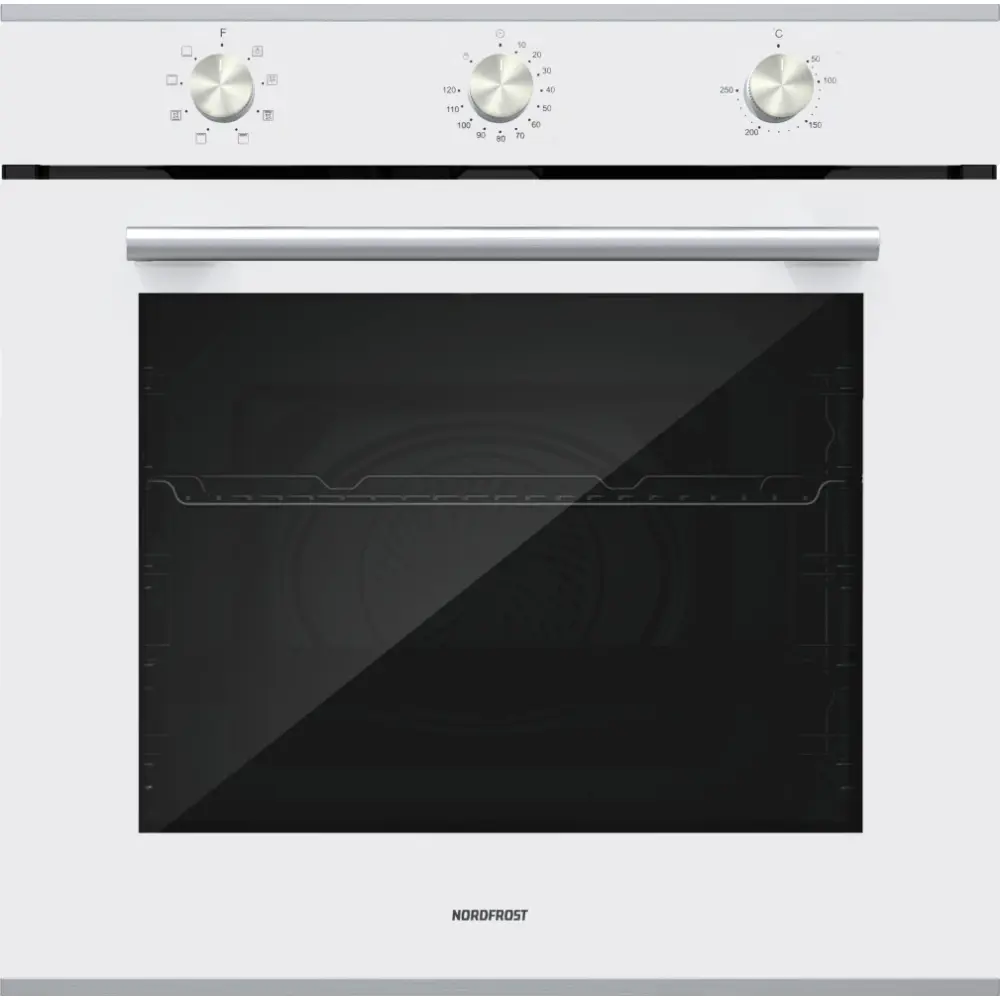 Фото Электрический встраиваемый духовой шкаф Nordfrost HM 6080 W 60х60х55 см цвет белый