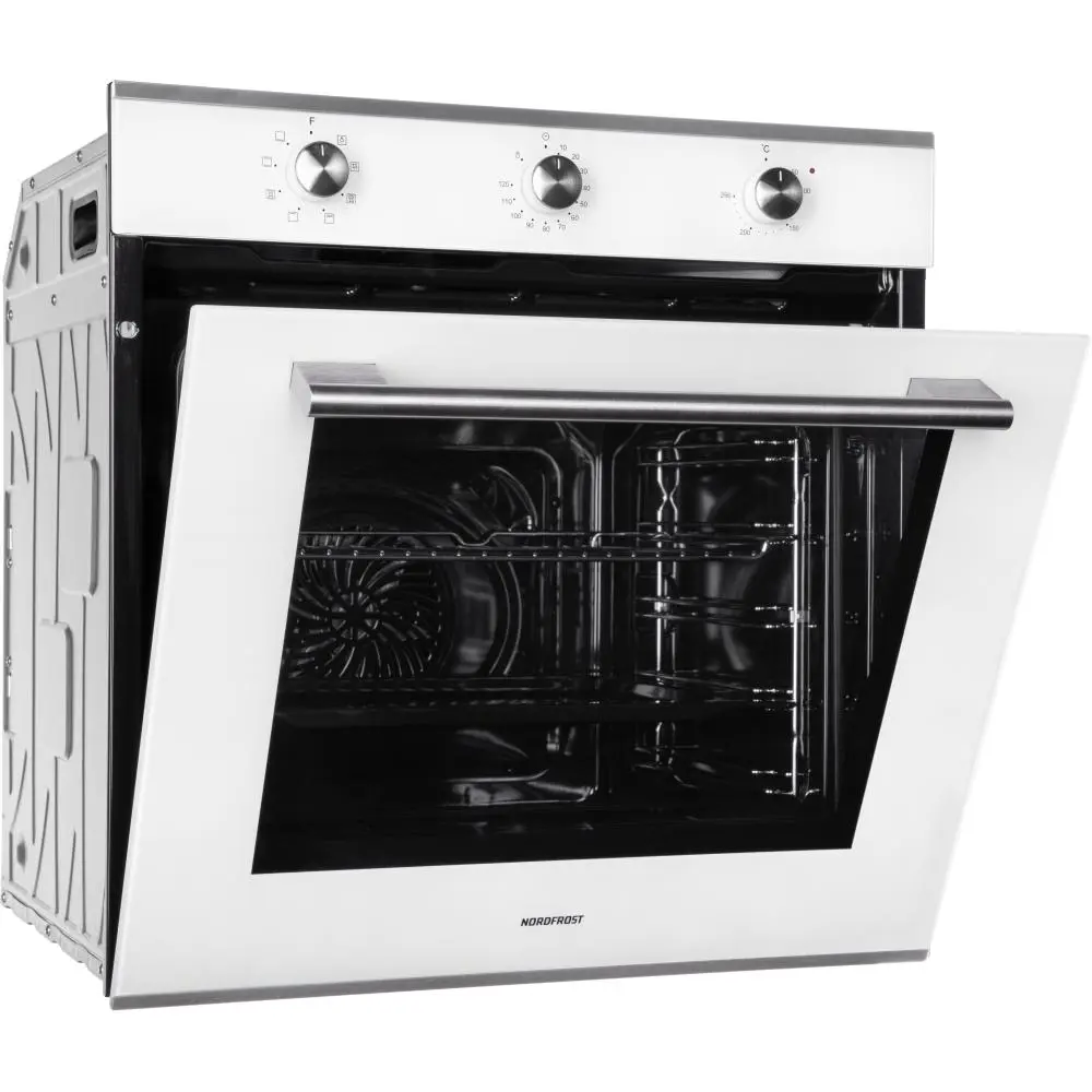 Фото 6 Электрический встраиваемый духовой шкаф Nordfrost HM 6080 W 60х60х55 см цвет белый