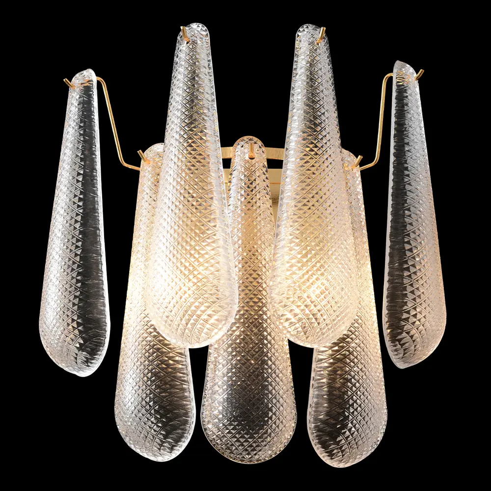 Фото Настенный светильник Crystal Lux 402_1802 цвет жёлтый/золотой