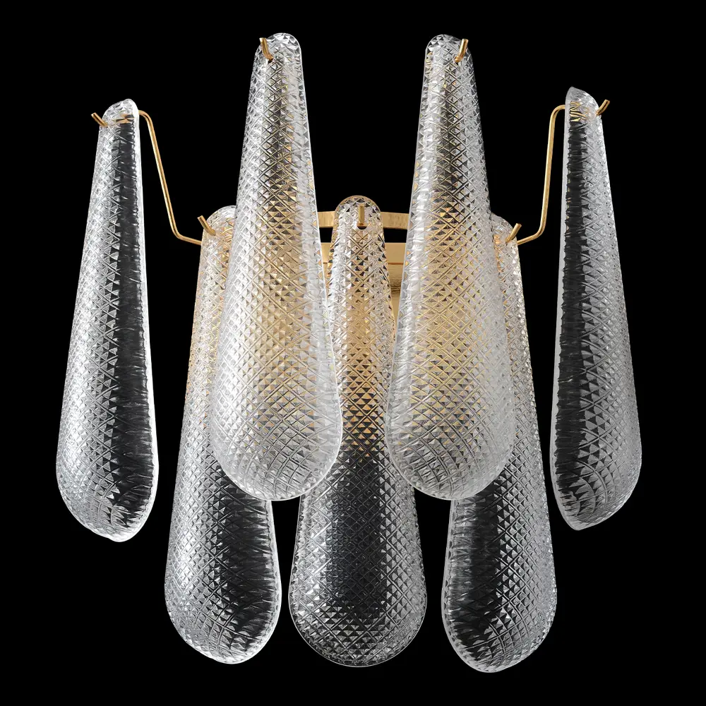 Фото 2 Настенный светильник Crystal Lux 402_1802 цвет жёлтый/золотой