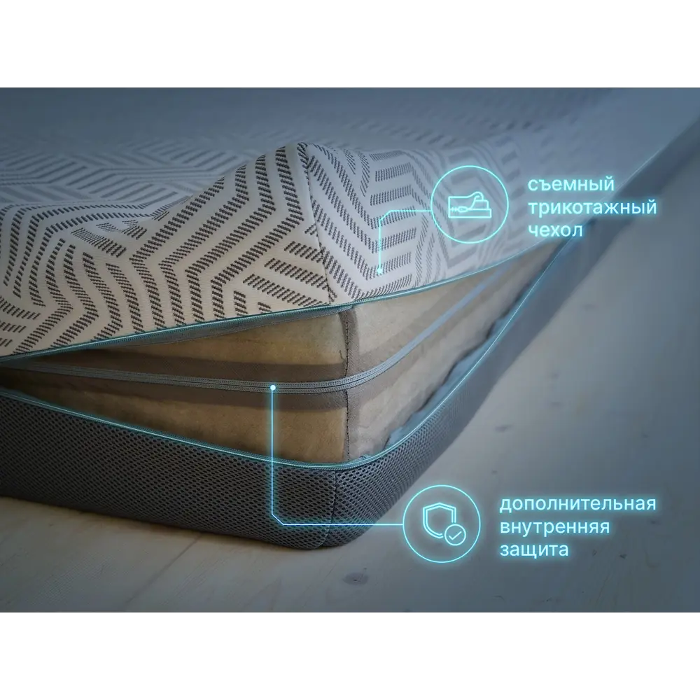 Фото 3 Матрас Димакс Safe Infinite 10492_90_200 90x200x21 см беспружинный 1-спальный Фото 3 Матрас Димакс Safe Infinite 10492_90_200 90x200x21 см беспружинный 1-спальный