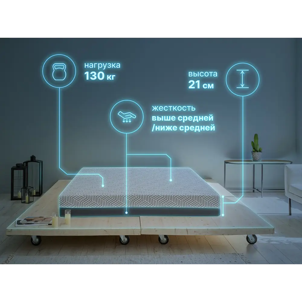 Фото 2 Матрас Димакс Safe Infinite 10492_90_200 90x200x21 см беспружинный 1-спальный Фото 2 Матрас Димакс Safe Infinite 10492_90_200 90x200x21 см беспружинный 1-спальный
