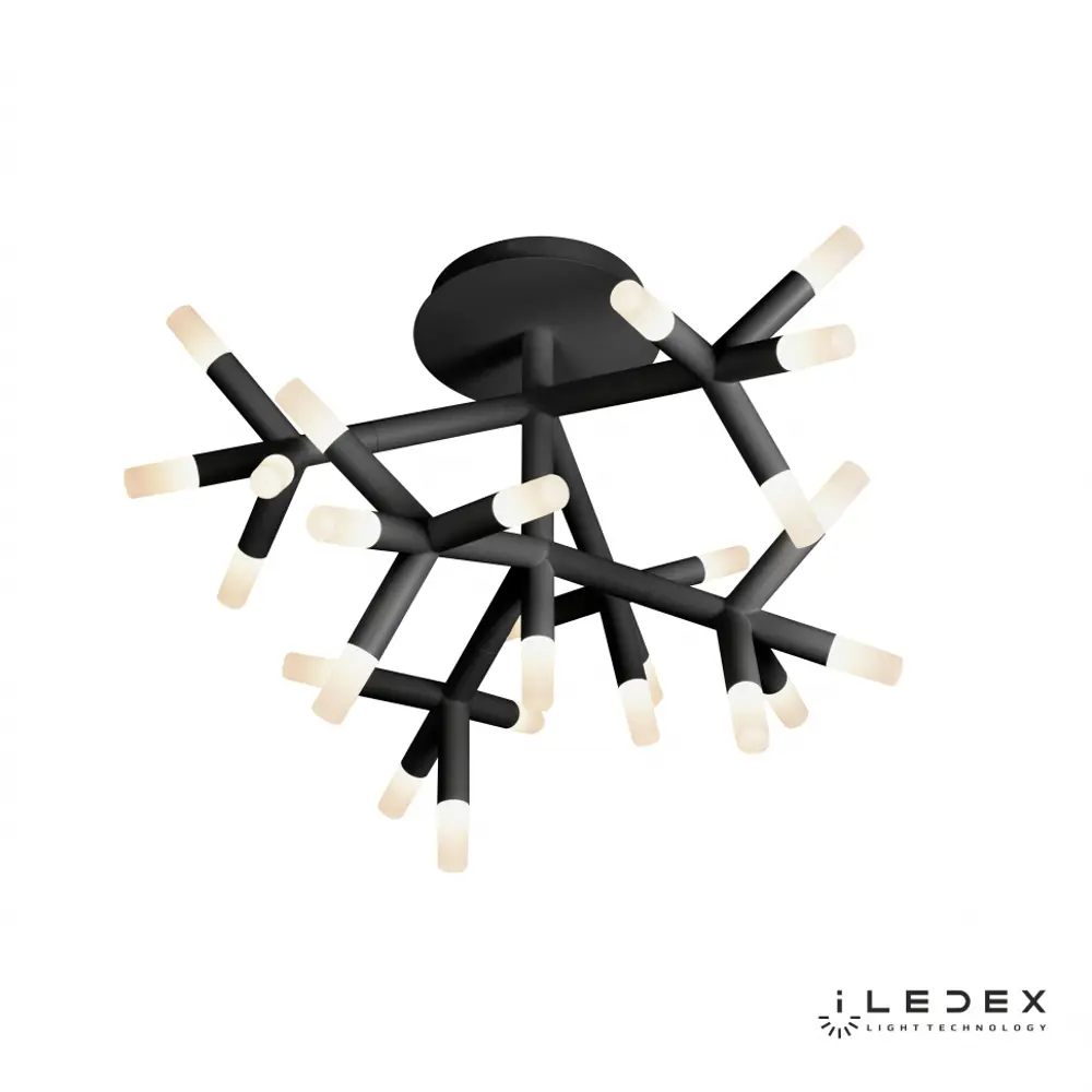 Фото 5 Люстра потолочная светодиодная iLedex FS-017-X25 BK, 29 м², цвет белый Фото 5 Люстра потолочная светодиодная iLedex FS-017-X25 BK, 29 м², цвет белый