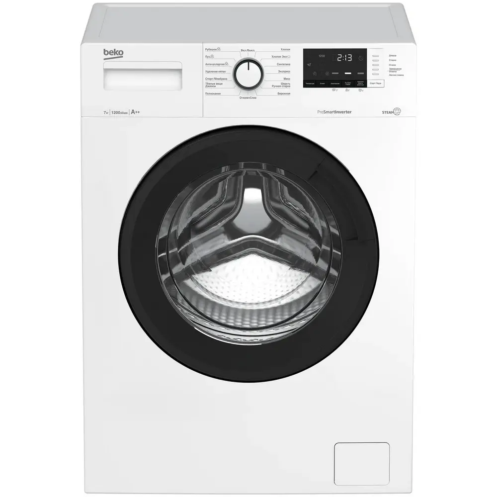 Фото Стиральная машина Beko Wsre7612xawi 60x84x49 см 7 кг цвет белый Фото Стиральная машина Beko Wsre7612xawi 60x84x49 см 7 кг цвет белый