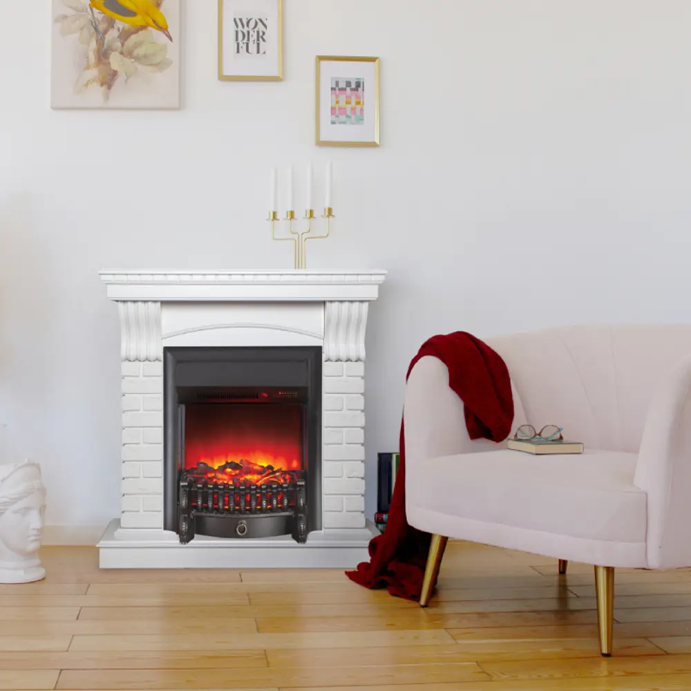 Фото 3 Каминокомплект Realflame Jazz с очагом Fobos Lux BL 1600Вт белый Фото 3 Каминокомплект Realflame Jazz с очагом Fobos Lux BL 1600Вт белый