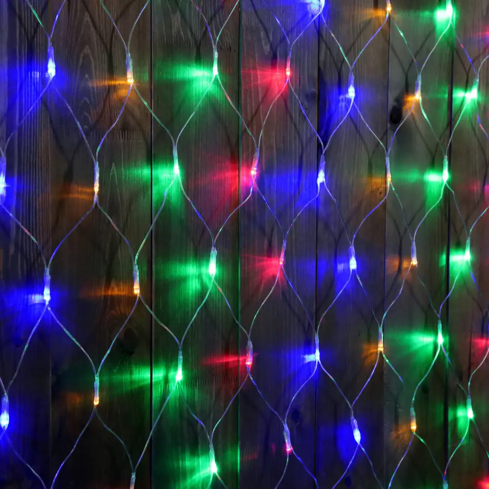 Фото 3 Электрогирлянда универсальная Luazon lighting 2361691 сеть 2x2 м 192 ламп разноцветный 1 режим работы Фото 3 Электрогирлянда универсальная Luazon lighting 2361691 сеть 2x2 м 192 ламп разноцветный 1 режим работы