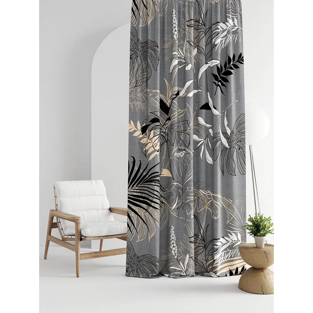 Фото Штора на шторной ленте Comfy Way Линсти - 285 CW592285-270, 270x150 см, цвет бежевый Фото Штора на шторной ленте Comfy Way Линсти - 285 CW592285-270, 270x150 см, цвет бежевый