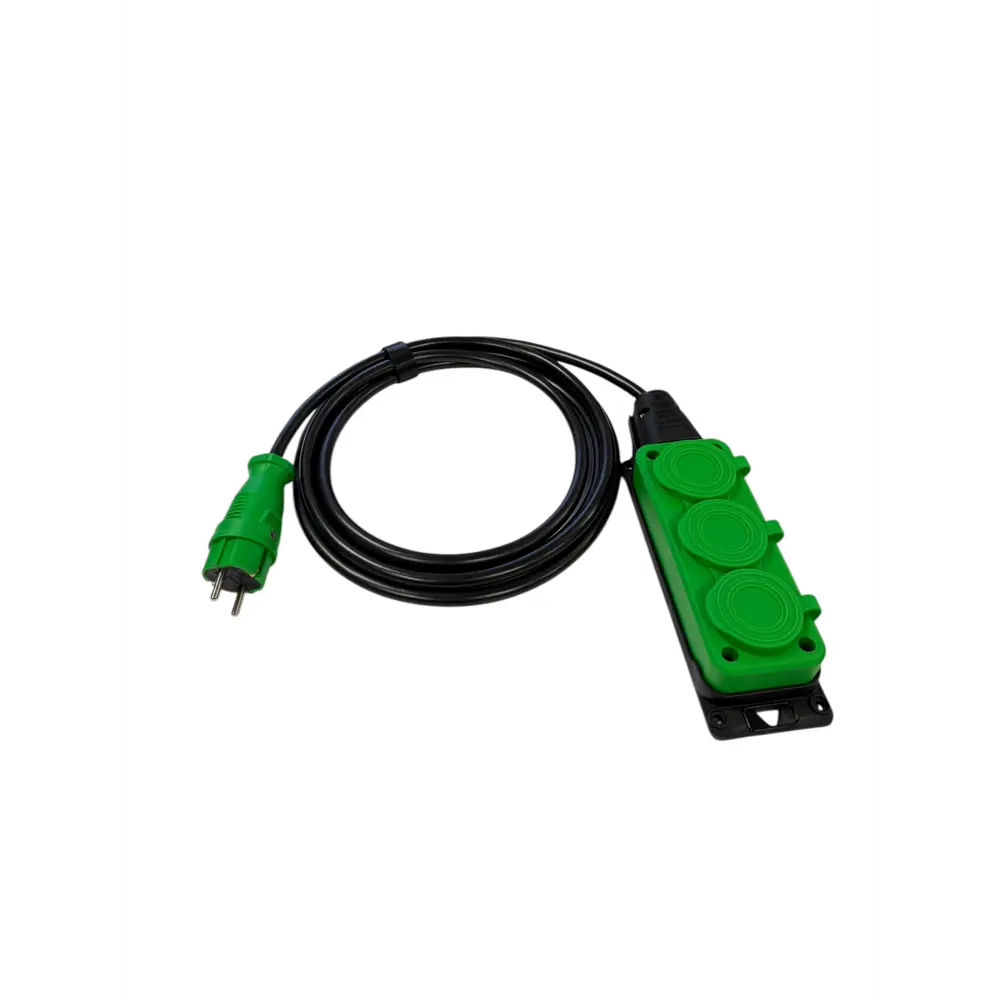 Фото 2 Удлинитель-шнур Itok i-connect-color-SU-KG-215-3-54-10-green 3 розетки без заземления 2x1.5 мм 10 м 3500 Вт цвет зеленый