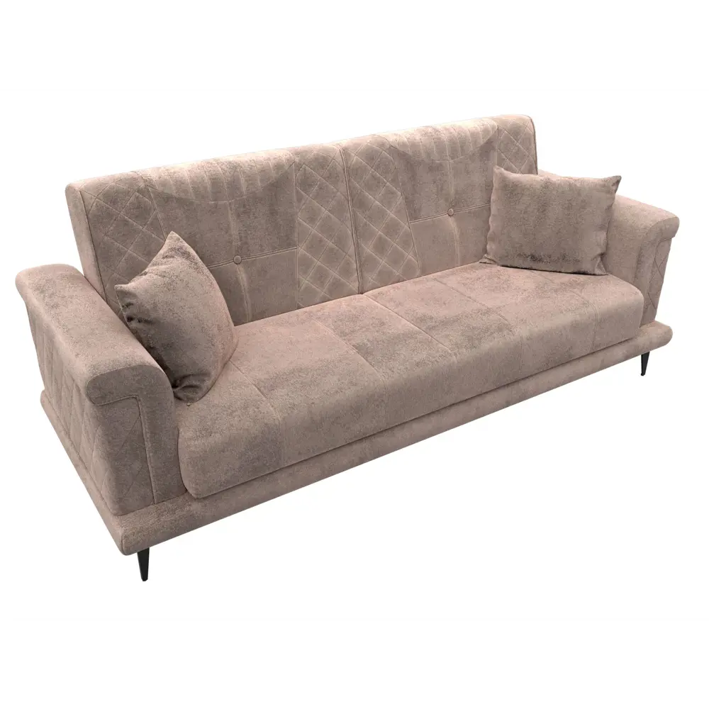 Фото 6 Диван раскладной Лига диванов Диван прямой Неаполь 227x100x92 см велюр цвет tower 05 бежевый Фото 6 Диван раскладной Лига диванов Диван прямой Неаполь 227x100x92 см велюр цвет tower 05 бежевый