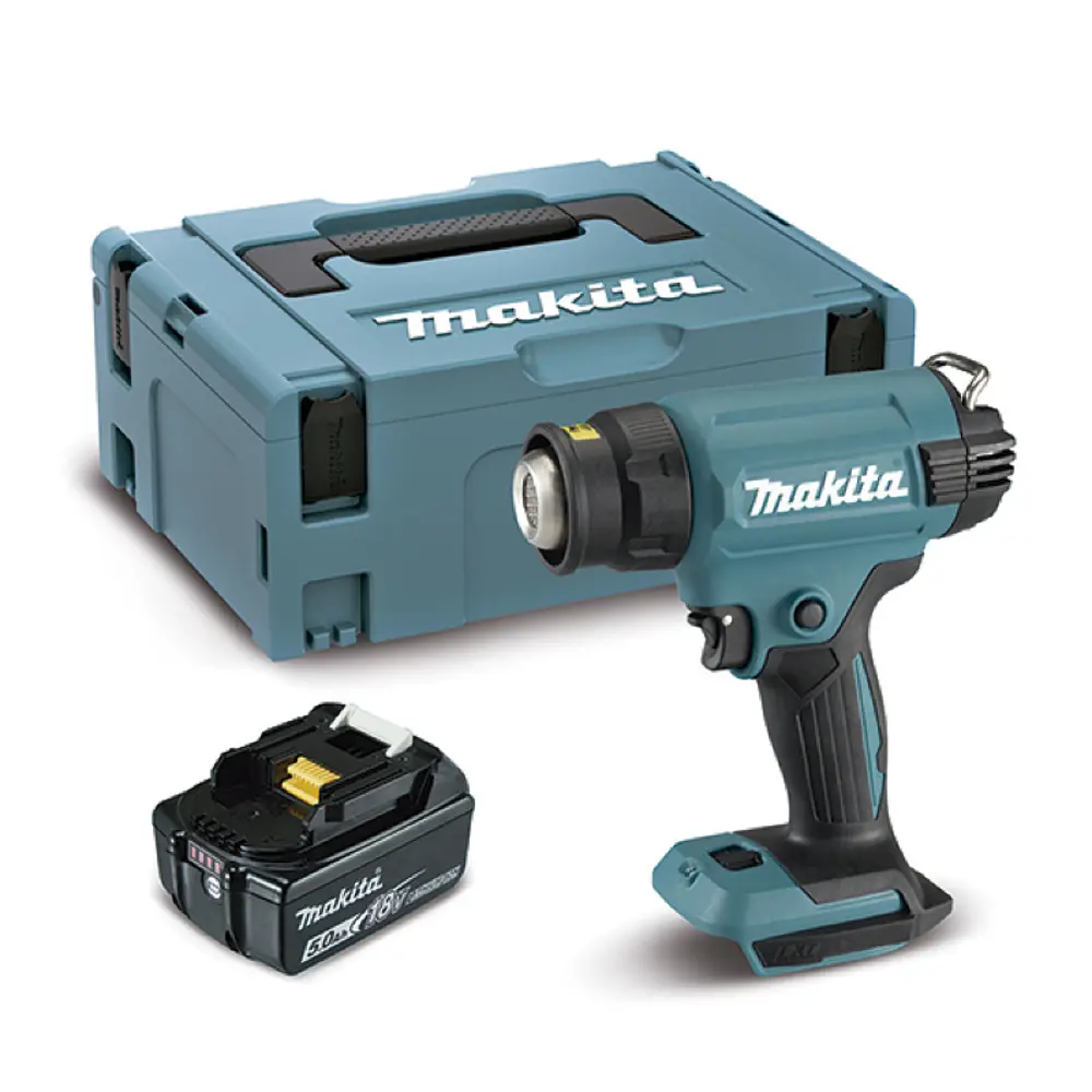 Фото Фен технический аккумуляторный Makita DHG181RT1J, 18 В Li-Ion 1x5 Ач Фото Фен технический аккумуляторный Makita DHG181RT1J, 18 В Li-Ion 1x5 Ач