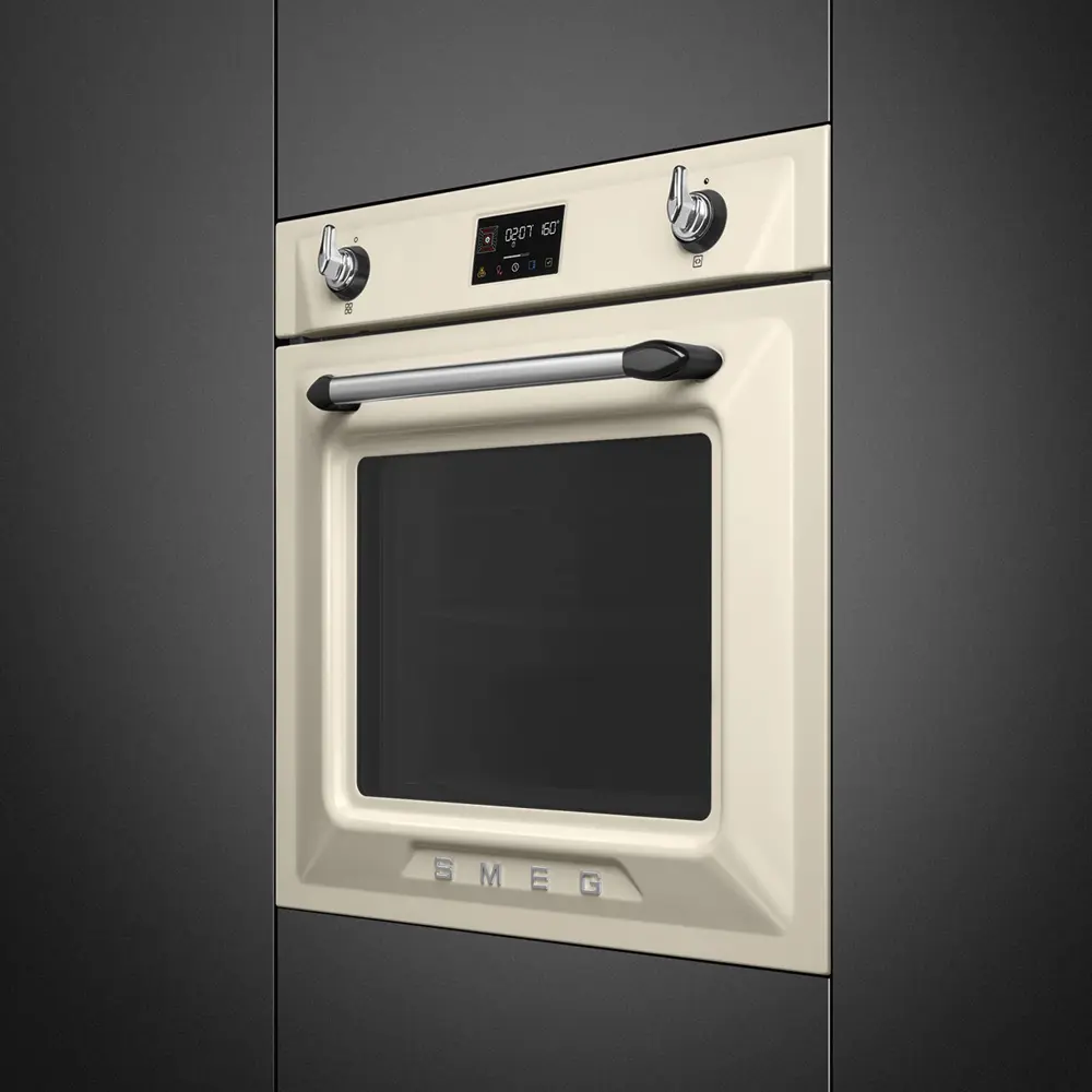 Фото 2 Встраиваемый духовой шкаф Smeg SOP6902S2PP 59.7х59.2х54.8 см цвет кремовый Фото 2 Встраиваемый духовой шкаф Smeg SOP6902S2PP 59.7х59.2х54.8 см цвет кремовый