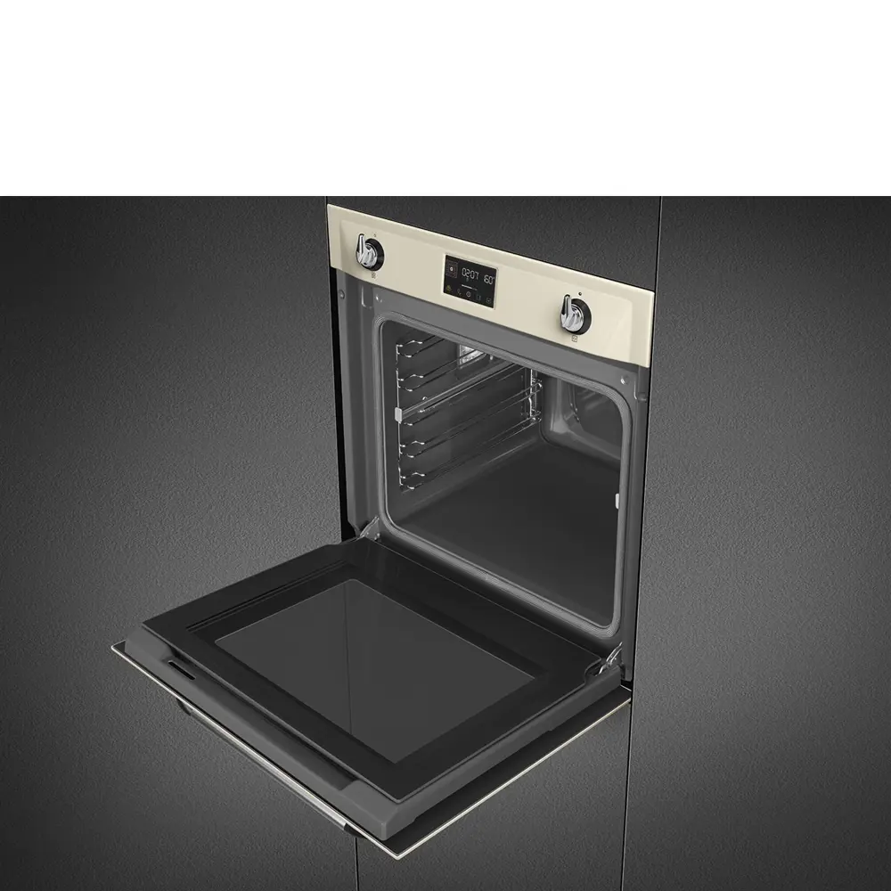 Фото 6 Встраиваемый духовой шкаф Smeg SOP6902S2PP 59.7х59.2х54.8 см цвет кремовый Фото 6 Встраиваемый духовой шкаф Smeg SOP6902S2PP 59.7х59.2х54.8 см цвет кремовый