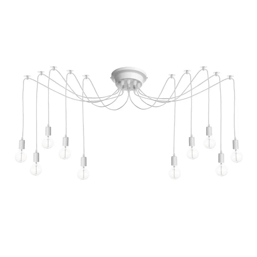 Фото Люстра-паук Loft It Spider Lf_loft1162w_10 10 ламп 15.71 м² цвет белый Фото Люстра-паук Loft It Spider Lf_loft1162w_10 10 ламп 15.71 м² цвет белый