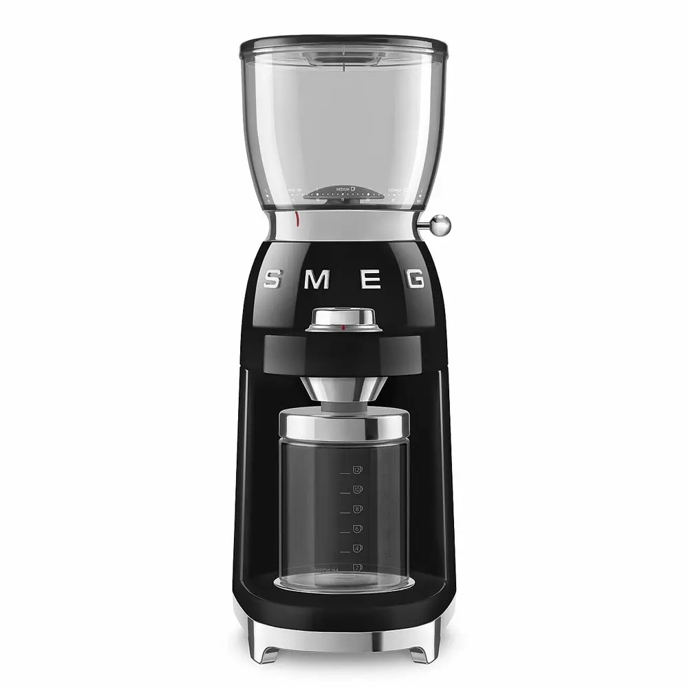 Фото Электрическая кофемолка Smeg CGF11BLEU 150 Вт цвет черный Фото Электрическая кофемолка Smeg CGF11BLEU 150 Вт цвет черный