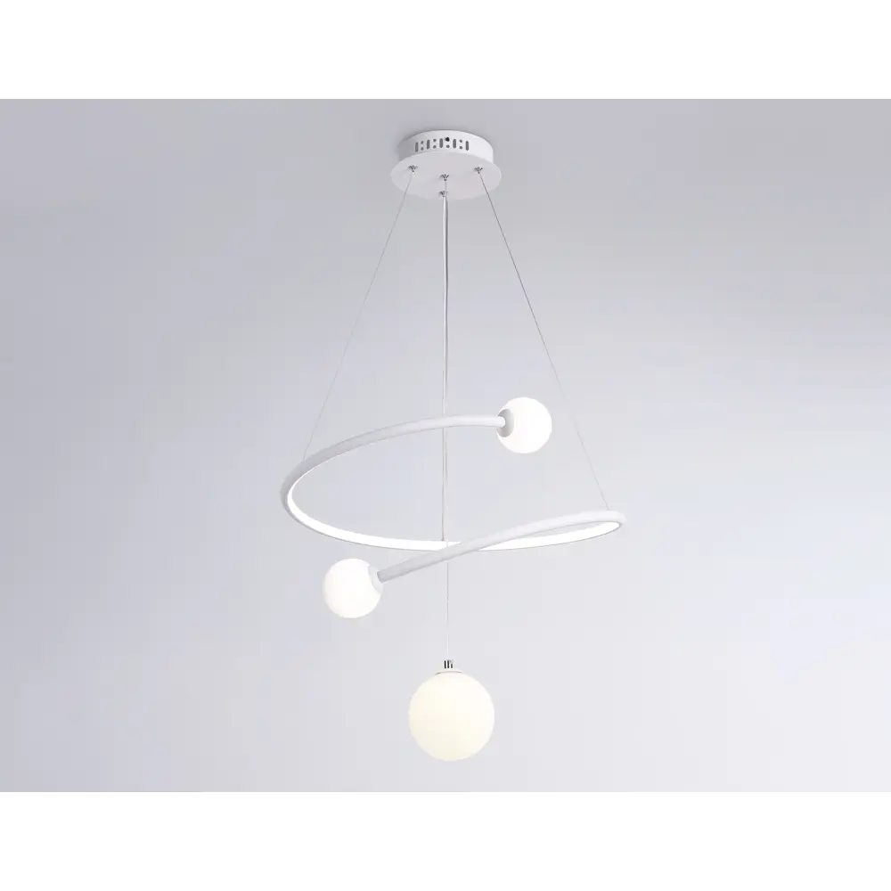 Фото 2 Светильник подвесной светодиодный Ambrella Light AMBR_FL66299 Comfort с пультом 6.34 м² регулируемый белый свет цвет белый/белый Фото 2 Светильник подвесной светодиодный Ambrella Light AMBR_FL66299 Comfort с пультом 6.34 м² регулируемый белый свет цвет белый/белый